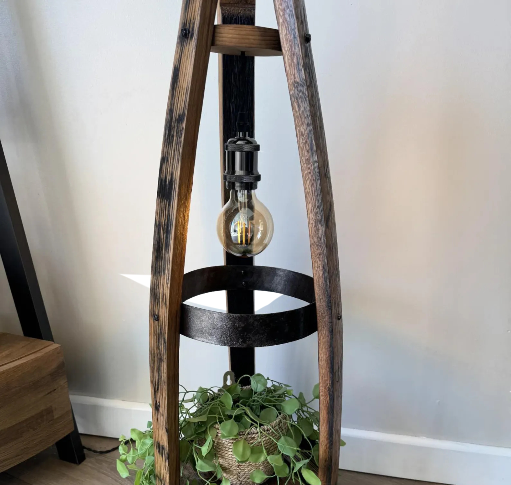 Oak Barrel Lamp N/A% Unique Gifts 