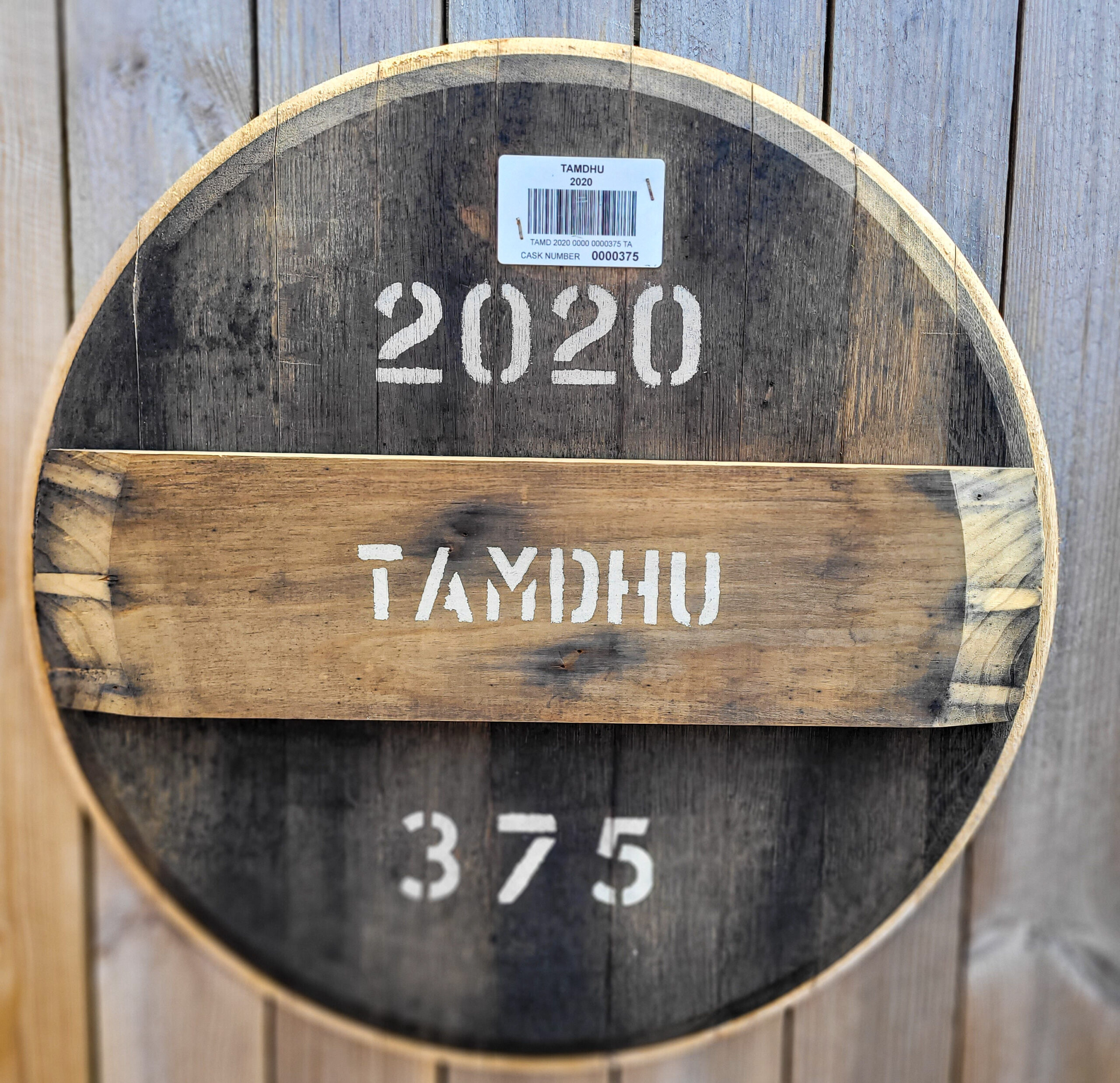 Tamdhu 2020 Reclaimed Oak Whisky Barrel Head Wall Art N/A% Unique Gifts