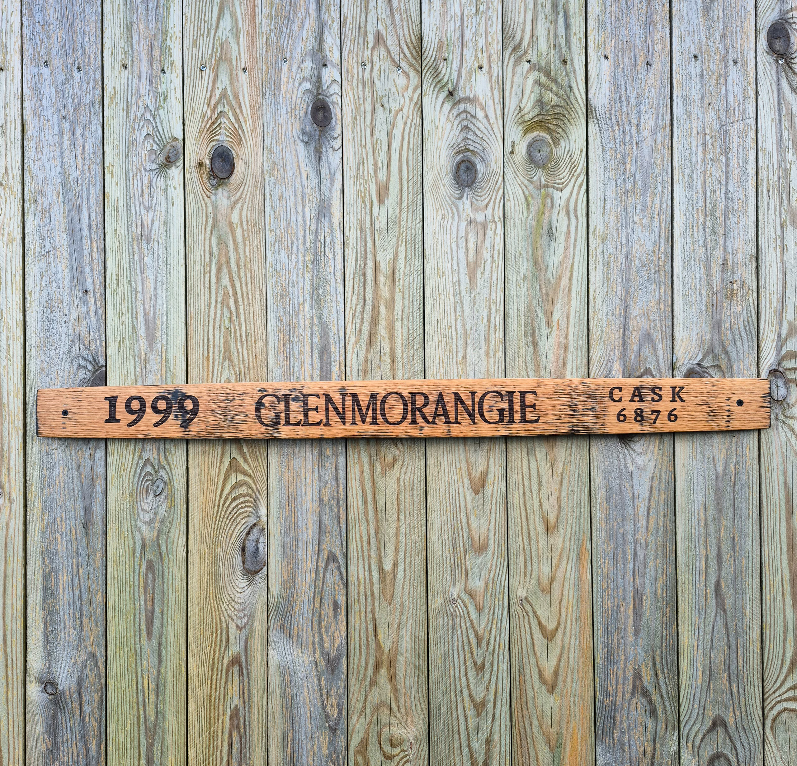 Glenmorangie 1999 Reclaimed Oak Whisky Barrel Stave Wall Plaque N/A% Unique Gifts 