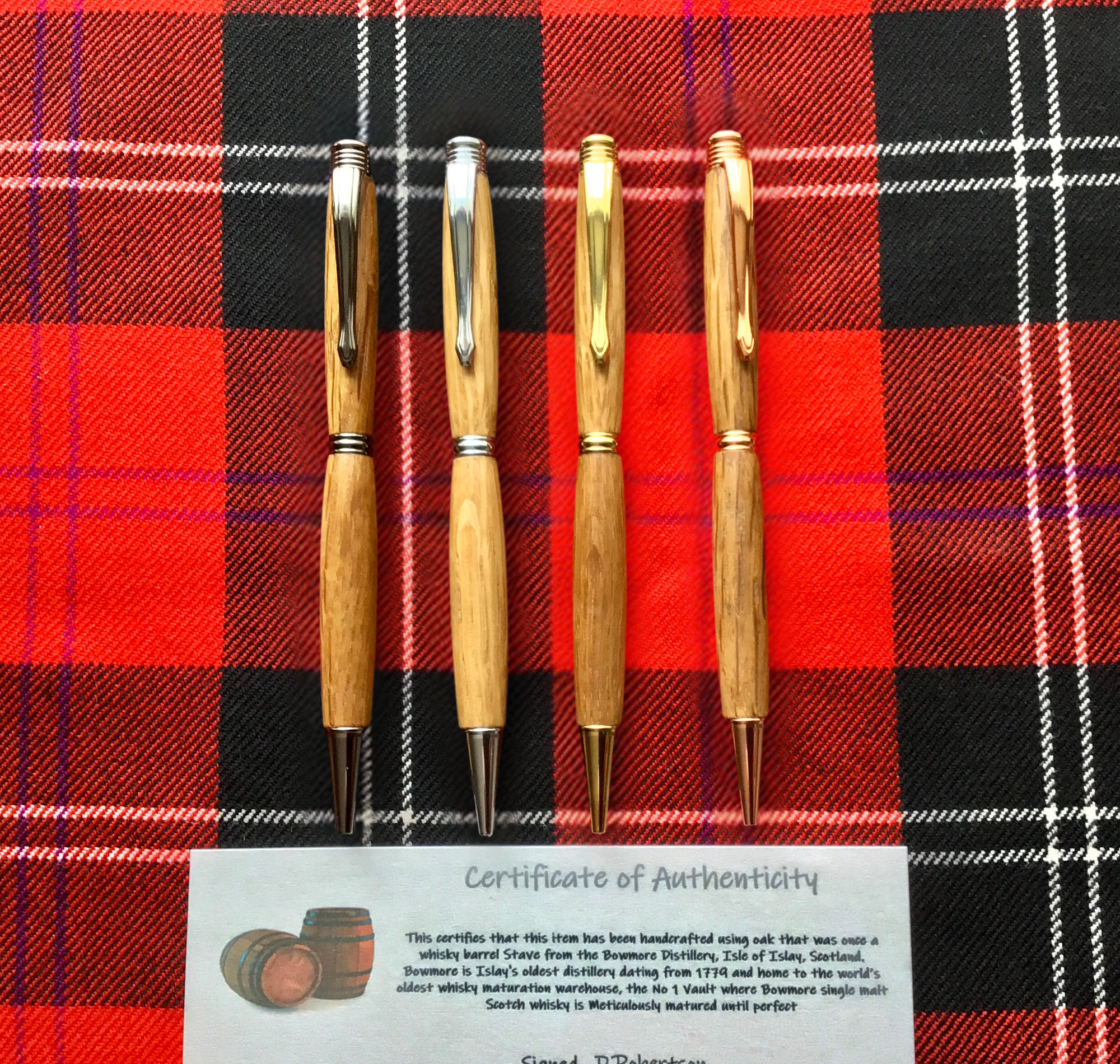 Whisky Barrel Ballpoint Twist Slimline Pen (Cross Grain) N/A% Unique Gifts