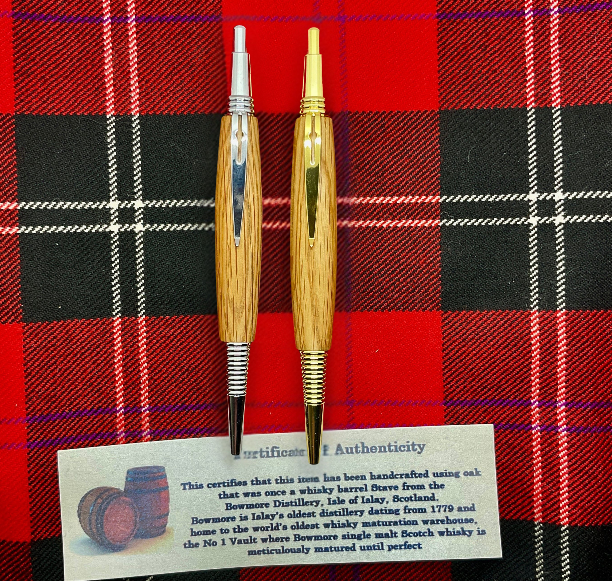 Whisky Oak Barrel Wooden Ballpoint Push Pen N/A% Unique Gifts 