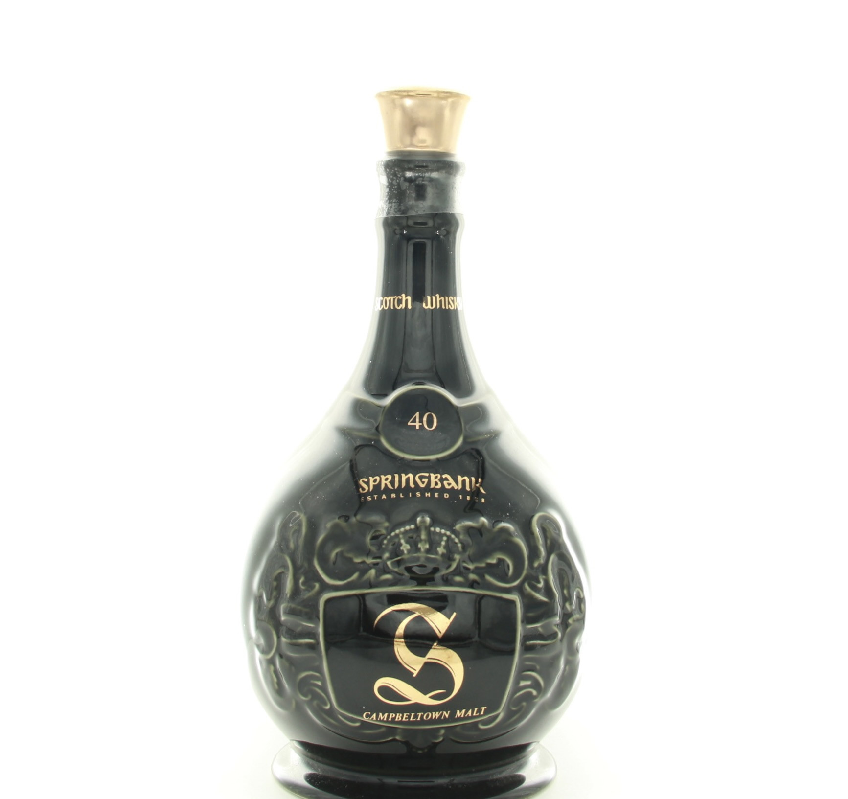 Springbank 20 Year Old Campbeltown Malt (Black Ceramic Decanter) 70cl 43% Campbeltown Scotland Whisky