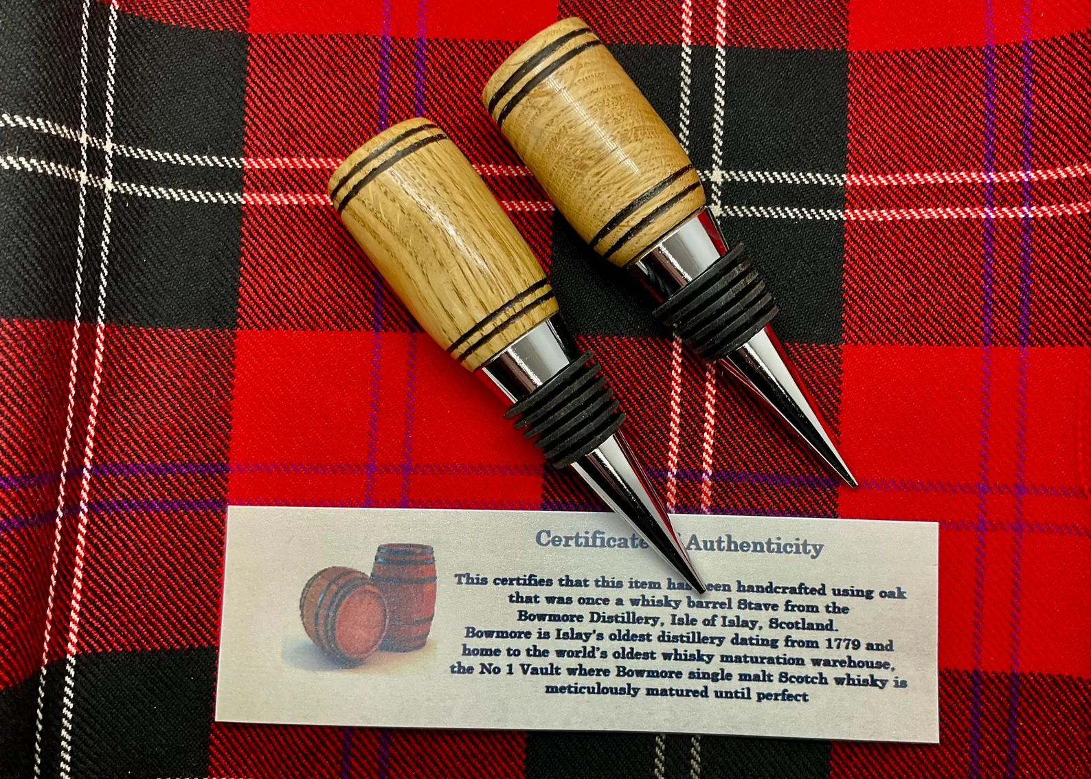 Authentic Whisky Barrel Oak Bottle Stopper N/A% Unique Gifts 