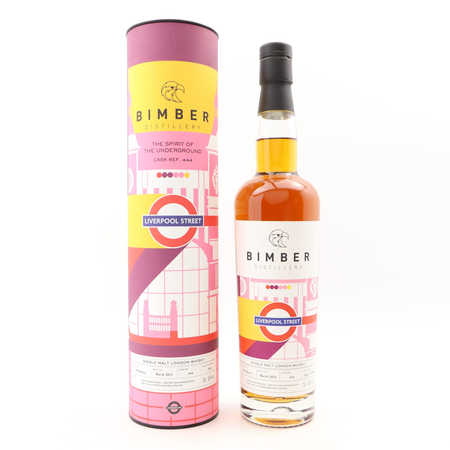 Bimber Single Cask #444 The Spirit Of The Underground Liverpool Street 70cl 58.7% Whisky