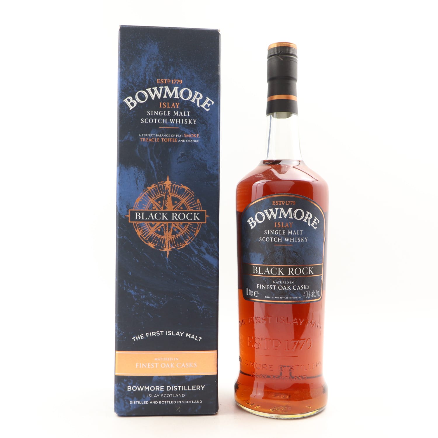 Bowmore Black Rock 1L 100cl 40.00% Islay Scotland Whisky