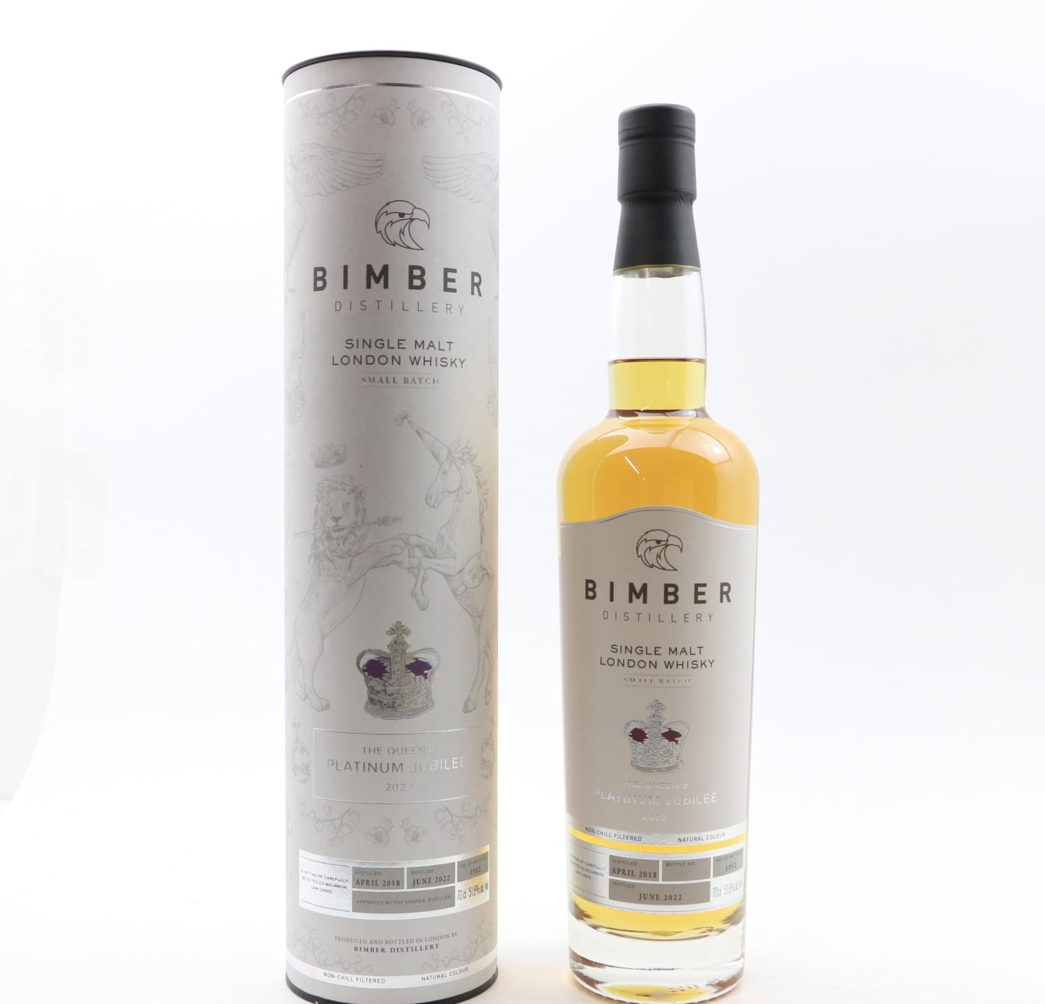 Bimber 2018 The Queen’s Platinum Jubilee 2022 70cl 51.8% Whisky 