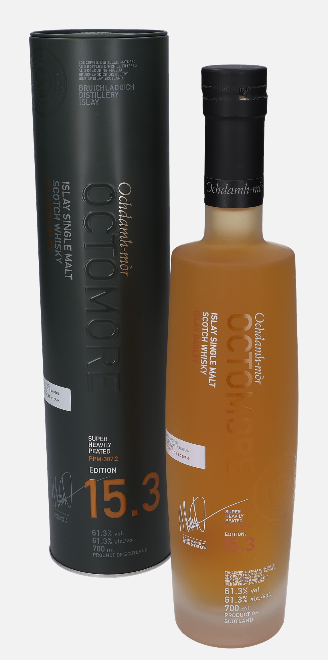 Bruichladdich Octomore, Ochdamh-mor, Original Bottling 5 years old 15.3 61.3% Vol, 700 ml 70cl 61.3% Hard to find