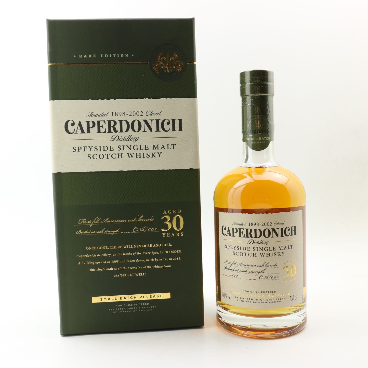 Caperdonich 30 Year Old 70cl 53.60% Scotland Whisky