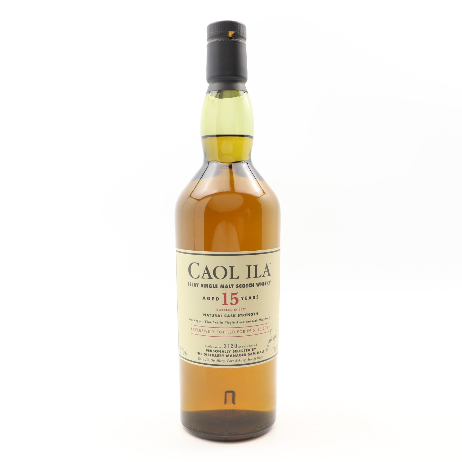 Caol Ila 15 Year Old Feis Ile 2022 70cl 55.2% Hard to find Whisky 