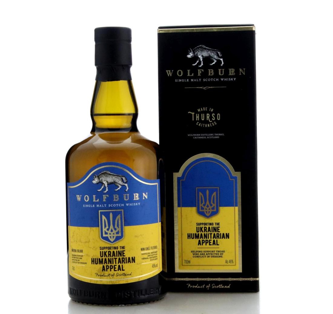 Wolfburn Ukraine Humanitarian Appeal 7 Year Old Whisky 
