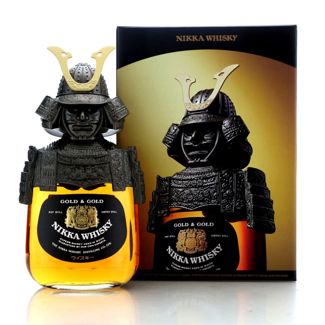 Nikka Gold and Gold with Knight Ornament 75cl 43% Whisky