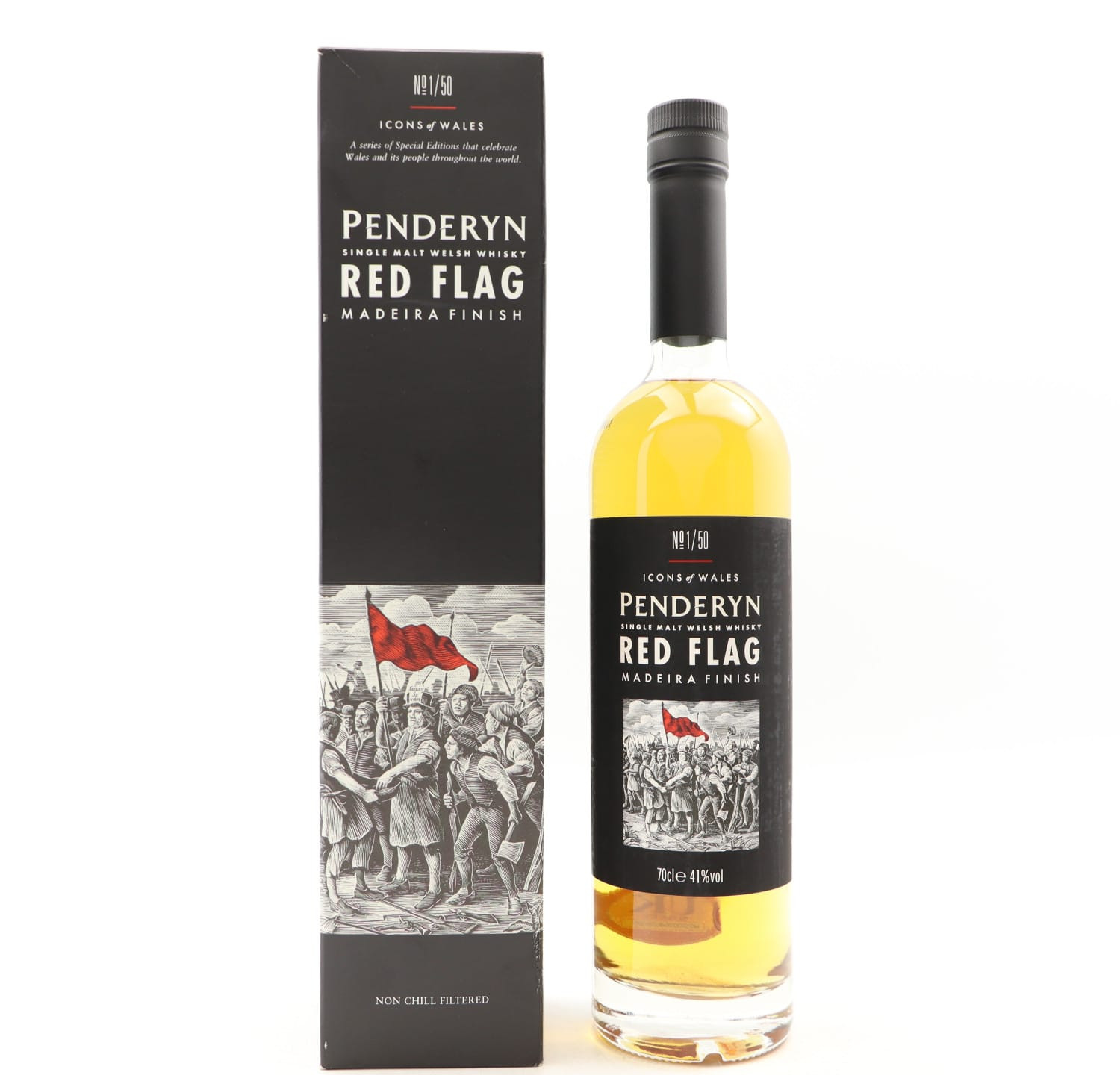 Penderyn Icons of Wales Series No1 ‘Red Flag’ 70cl 41% Whisky