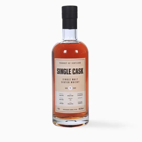 GlenWyvis – 7 Year Old (2018) Single Cask #212 (The Whiskybear) 70cl 55.20% Scotland Whisky